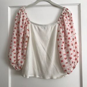 Anthropologie Roselle Smocked Top